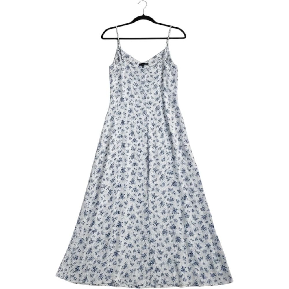 Reformation Blue/White Floral Midi Dress Sz Small